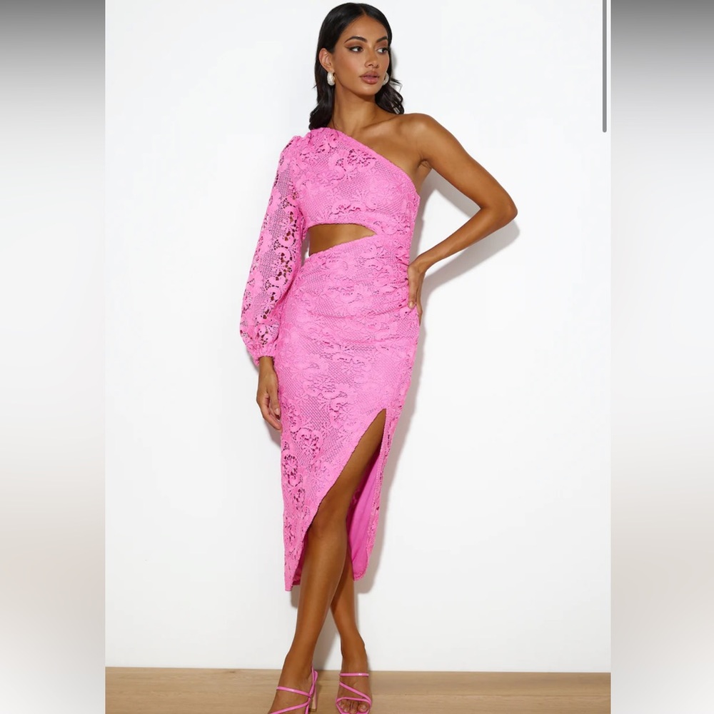 Bubble gum pink Hello Molly dress.